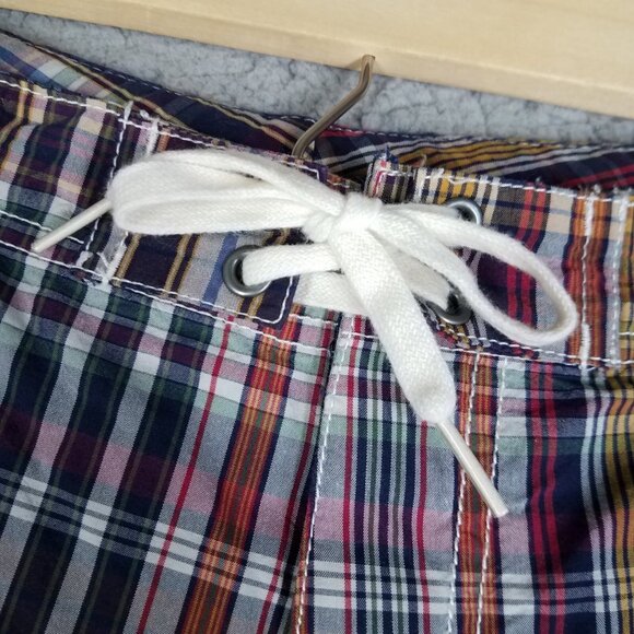 Polo Ralph Lauren Boardshort Adult 38 Swim Shorts Plaid Beach Casual Lightweight - Picture 3 of 8